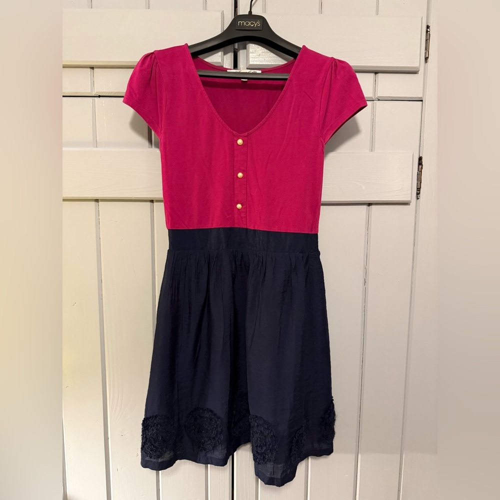 Annabella Francesca’s Collection Fuchsia and Navy Dress